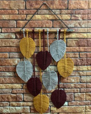 Podzimni listy . #macrame #palickovani #drhani #listy